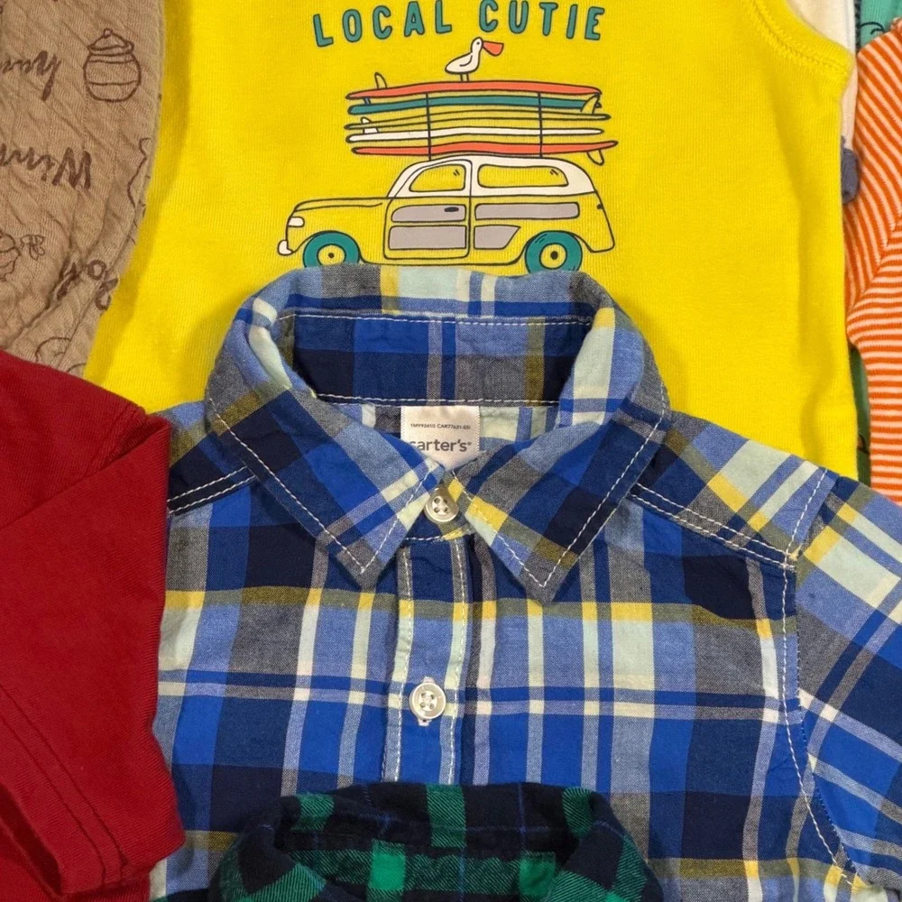 Carter's Disney Gymboree Baby Boy's 18M Clothing Lot 25 Pcs Jeans Shirts Mixed